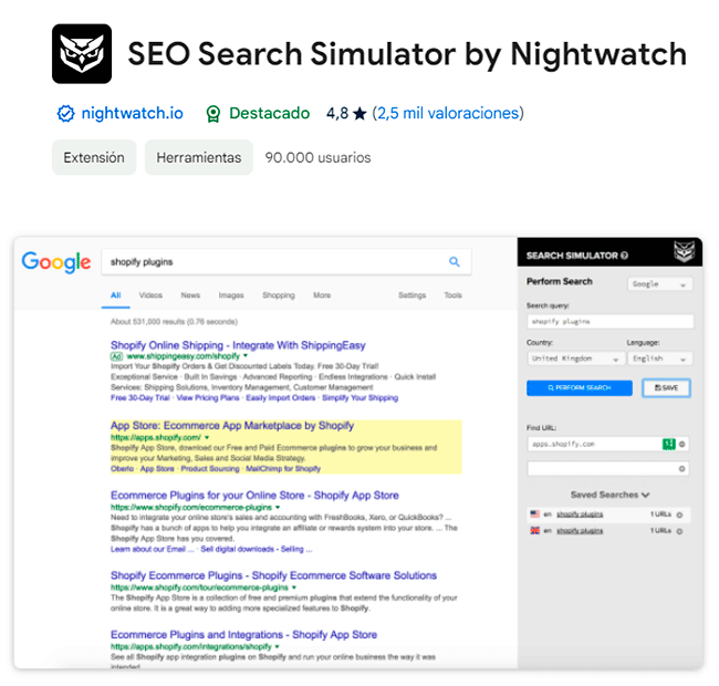 SEO Search Simulator